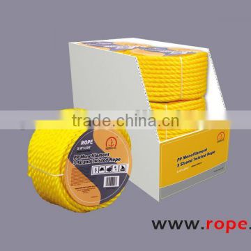 The Leading Brand of Rope Industry in China PP Monofilament 3 Strand Twisted Rope