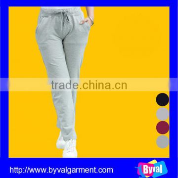 Wholesale Cotton/polyester blended french terry womens custom jogger sweatpants