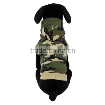 camo hoodie green chinese new year dog clothes
