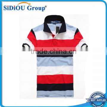 100 cotton red and black polo shirt men