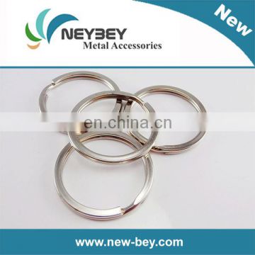 32mm Nickel Metal Flat Keyring MKP for Promotional Gift