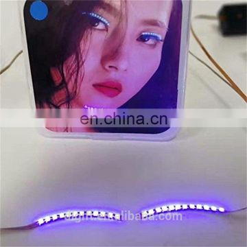 2018 new party magnetic custom made led glowing eyelashes