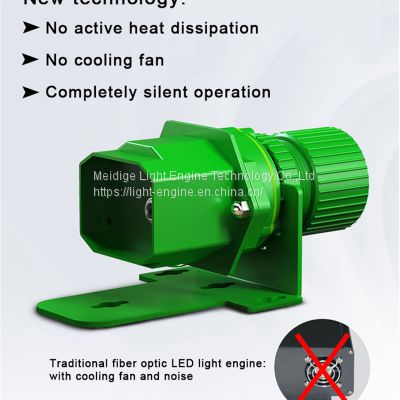 No cooling fan Fiber optic light engine