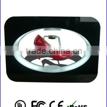 auto spinning and magnetic floating shoes display