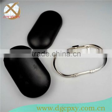 oval shape metal clutch frames with plastic box cover