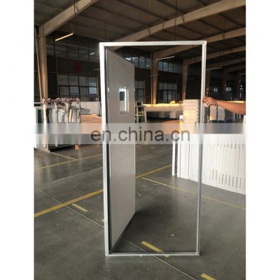 Cheap PVC door for mobile house upvc bathroom plastic The installation fit is high single casement door