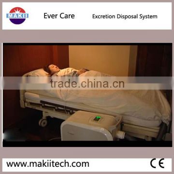 intelligent toilet bed for disabled patients on bed