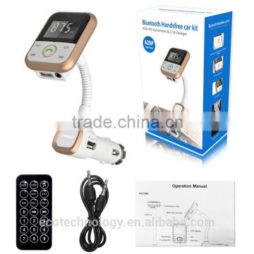 Newest 4 in one Aux-in USB Charger SD Card Hands free Bluetooth FM Transmitter Used in Car