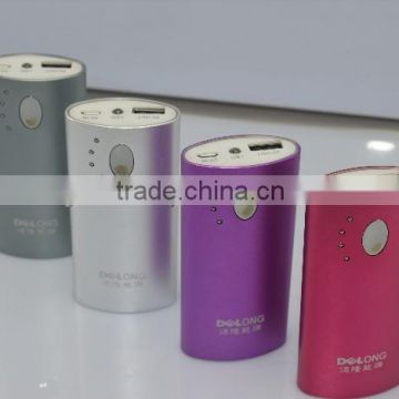 battery power bank with LED flashlight