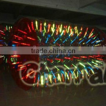 Hot selling commercial PVC/TPU lighted inflatable water roller ,water roller ball, inflatable water balls                        
                                                                                Supplier's Choice