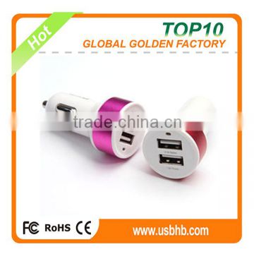 Factory direct sale popular type dual usb car charger