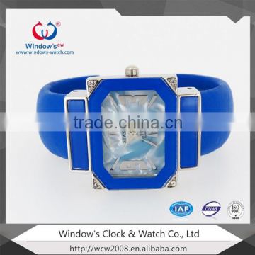 blue color beautiful ladies bracelet watch