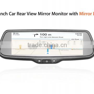 Android miracast ,IOS mirroring connection with 7.3 inch mirror link rearview mirror monitor
