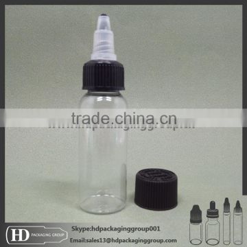 Hot New Product 60Ml Pet Clear Plastic Pet Bottle With Twist Top Cap From Bottle Manufacturer