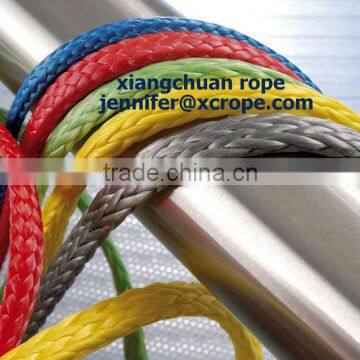 Xiangchuan Rope/UHMWPE 12 strands/Fall prevention device/blue UHMWPE safety rope with capel