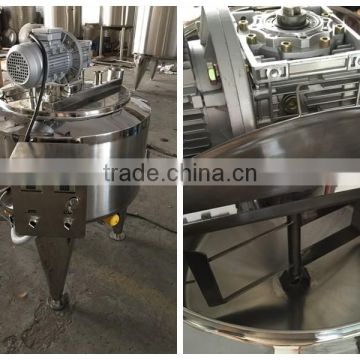 stainless steel industrial milk/liquid heating machine with agitator for sale