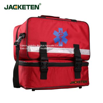 JACKETEN Natural First Aid Kit-JKT028 Large Nylon Ambulance Bag Medical First Aid Kit Newborn Tracheal Intubation Bag