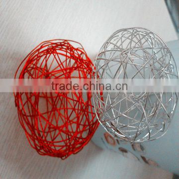 Craft metal wire ball for home table decoration