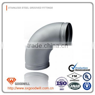 Stainless Steel Grooved 90 degree elbow