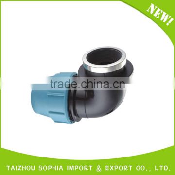 PP compression fittings plastic blue end cap pipe fittings plug manufacture free samples