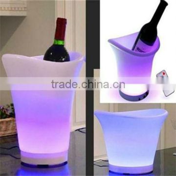 glowing LED ice bucket /led illuminated ice bucket/ light up wine bucket