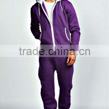 purple plain adult onesie hooded