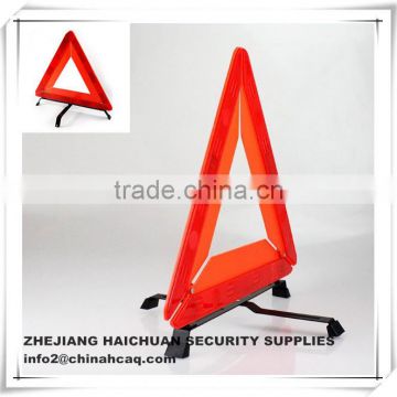 Reflective warning triangle for car road way safety