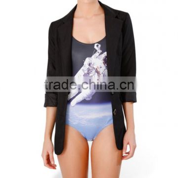 Supernova Sale SEXY Womens European Skinny Spaceman Swimsuit One Piece Digital Print Backless Wetsuit Free Shipping S125-1
