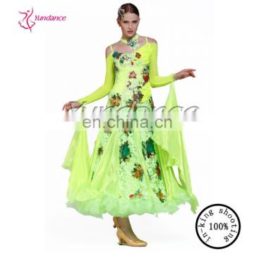 B-13131 fluorescence green dancing dresses sale