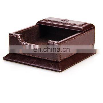 Experienced Supplier Office Desk Set Leather Sticky Note Set Box