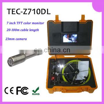 7 inch LCD monitor pipe wall inspection camera with DVR and 512 transmitter TEC-Z710DL