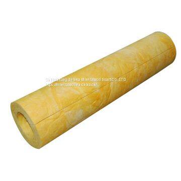 Tank Yellow Fiber Glass Wool Pipe Heat Insulation
