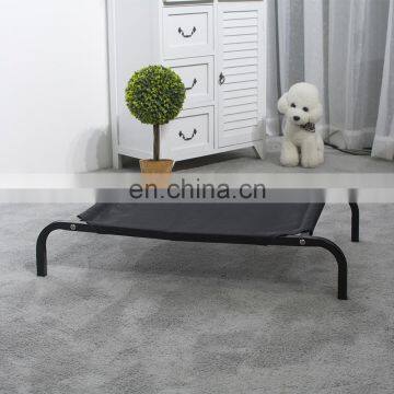 Manufacturer Wholesale Raised Large Elevated Wrought Iron Metal Frame Steel Pet Outdoor Dog Bed