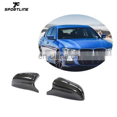 JCSPORTLINE Carbon Fiber G20 Mirror Cover for BMW G20 320i 330e 330i m340i Base Sedan 4 Door 2019-2020