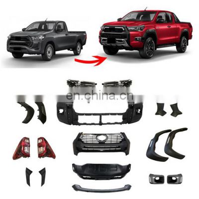 Car body kits for toyota hilux revo 16-18 update to new rocco 2020