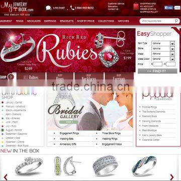 2015 best sale best jewelry ecommerce website design