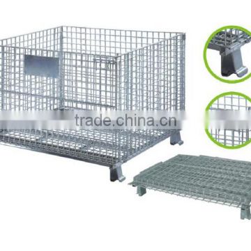 China factory folding wire mesh roll container