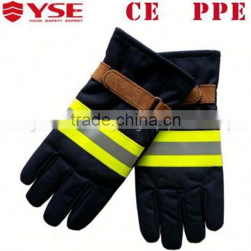 Leather CE certificate training Firefighter gloves