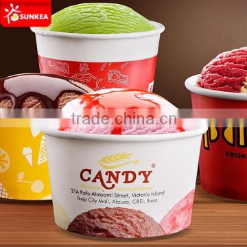 Custom made paper ice cream cup