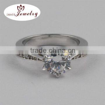 2015 Wholesale Finger Ring,Platinum Crystal Fashion Ring