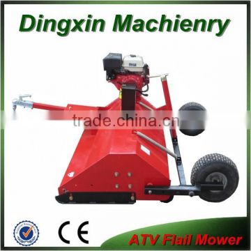 Rear wheel or side wheel adjustable atv flail mower
