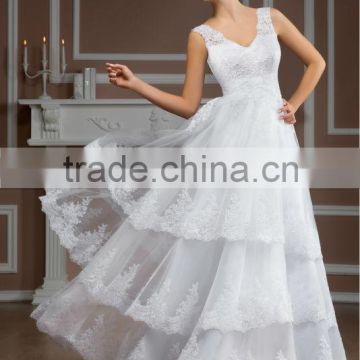 New collection Italy design A-line Wedding Dress / Bridal Gown
