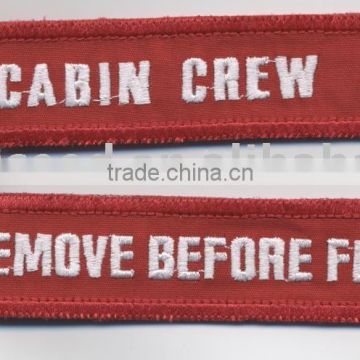embroidery cabin crew key strap