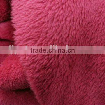 wine red color of coral fleece blanket