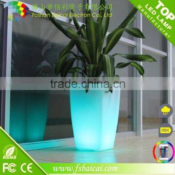 Illuminated Garden Flower Pot Illuminated Led Planter Led Flower Pot