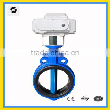 DN65 electric butterfly valve 220v 50HZ stianless steel wafer type water control