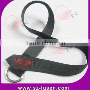embroidary logo magic tape luggage strap