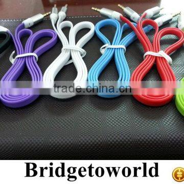 Hot sale Colorful aluminum braiding car aux cable