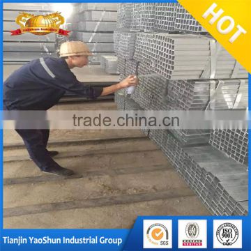 25x25 25x50 40x80 pre galvanized square rectangle steel pipe tube hollow section