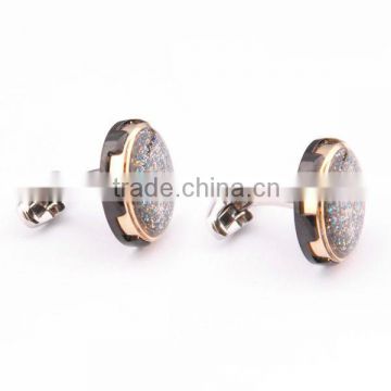 2013 new products antique black gold cufflinks for women